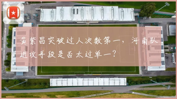 黄紫昌突破过人次数第一，河南队进攻手段是否太过单一？